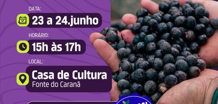 Boas Práticas na Manipulação de Açaí.